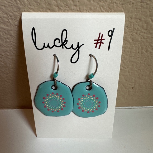 Hand painted earrings (NEW) - Picture 1 of 1